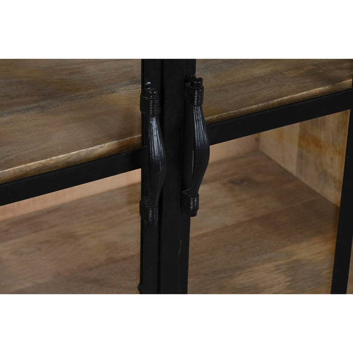 Servantă DKD Home Decor Natural Negru Metal Lemn de mango (170 x 45 x 100 cm) (1 x 45 x 100 cm)