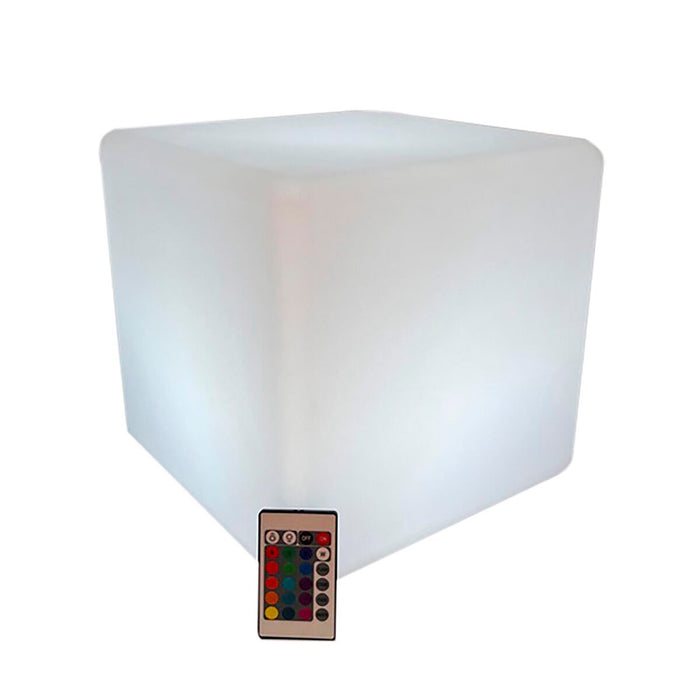 Lampă solară DKD Home Decor Pătrat Alb 30 x 30 x 30 cm