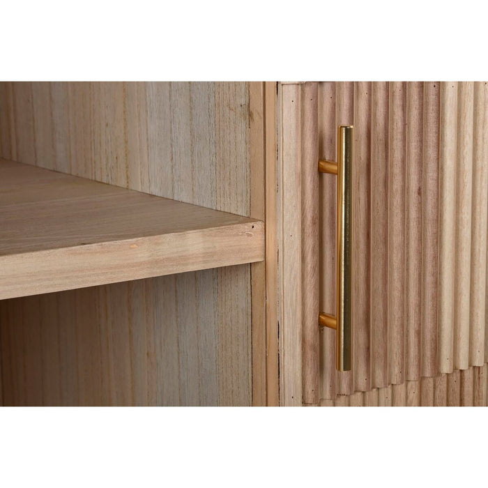 Mobilă TV DKD Home Decor Auriu* Maro Deschis 120 x 40 x 80 cm Lemn de paulownia Lemn MDF