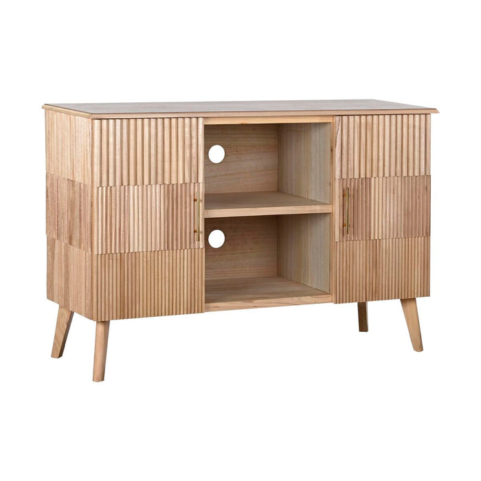Mobilă TV DKD Home Decor Auriu* Maro Deschis 120 x 40 x 80 cm Lemn de paulownia Lemn MDF
