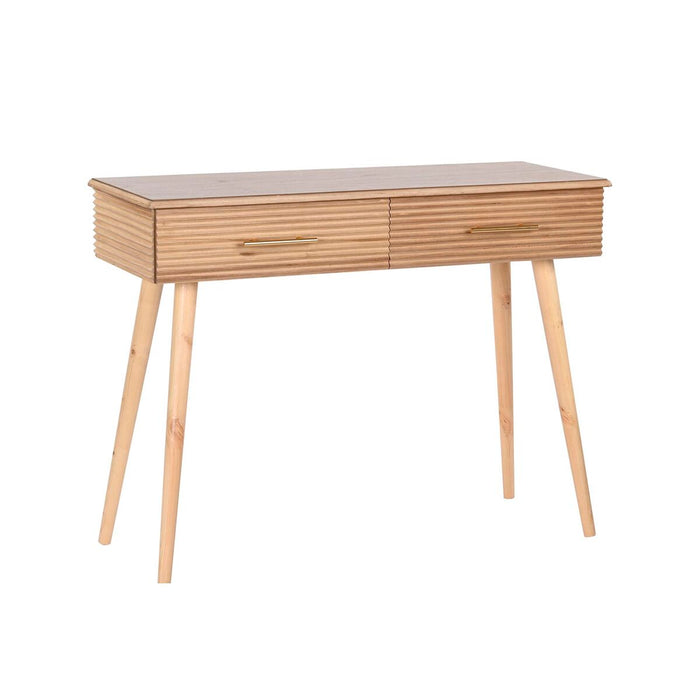 Consolă DKD Home Decor 100 x 40 x 76 cm Auriu* Maro Deschis Lemn de paulownia Lemn MDF