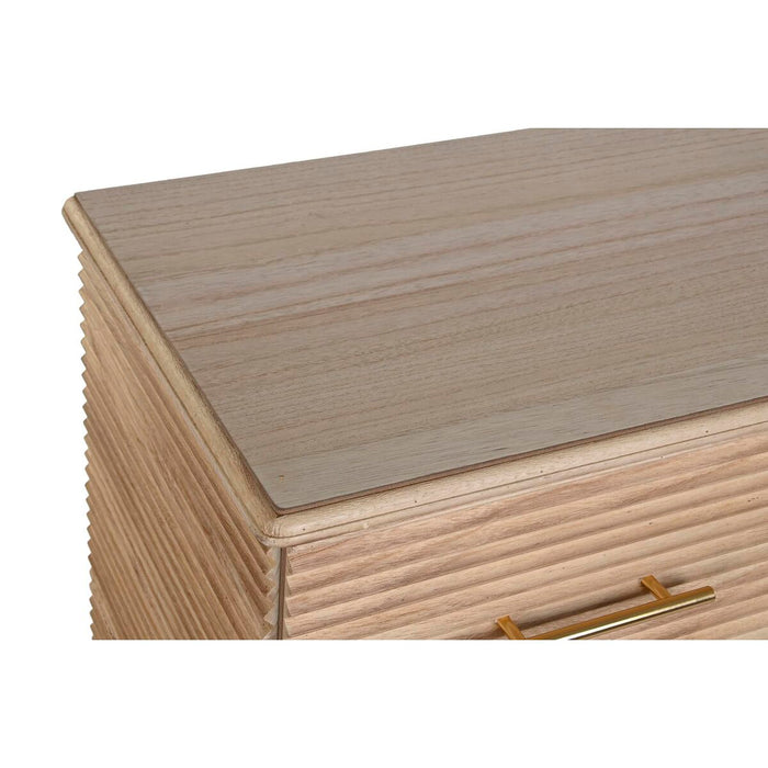 Comodă DKD Home Decor Auriu* Maro Deschis Lemn de paulownia Lemn MDF Scandi 77 x 40 x 76 cm 75 x 40 x 76 cm