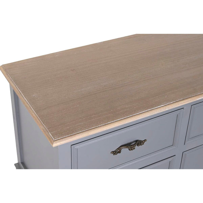 Mobilă TV DKD Home Decor Lemn de paulownia Lemn MDF Gri Natural 120 x 40 x 56.5 cm 120 x 40 x 56,5 cm