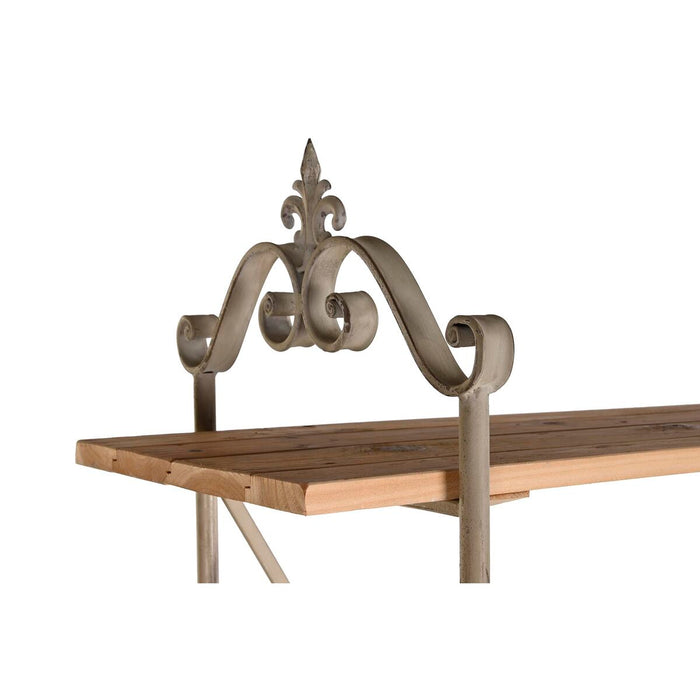 Raft DKD Home Decor Gri Natural Metal Brad 120 x 38 x 190 cm (1)