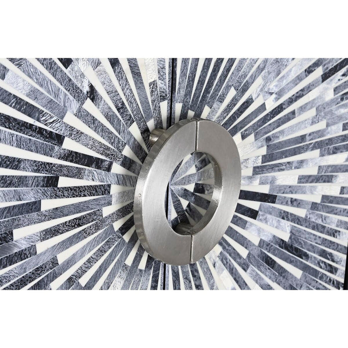 Dulap DKD Home Decor Negru Gri Rășină Os Lemn MDF 75 x 40 x 181 cm