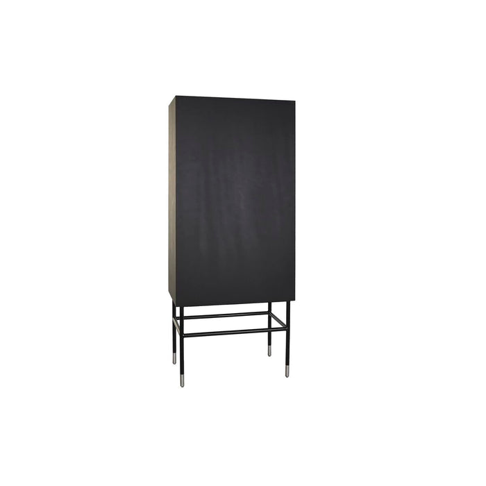Dulap DKD Home Decor Negru Gri Rășină Os Lemn MDF 75 x 40 x 181 cm