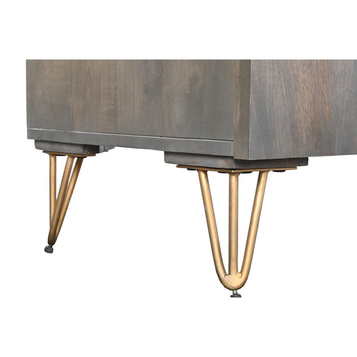 Servantă DKD Home Decor Metal Maro Lemn de mango (177 x 45 x 77 cm)