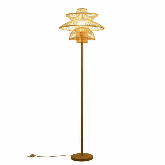 Lampă cu Picior DKD Home Decor Poliester Bambus (50 x 50 x 168 cm)