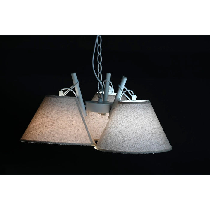 Lustră DKD Home Decor 50 x 46 x 30 cm Auriu* Metal Alb 50 W (2 Unități)