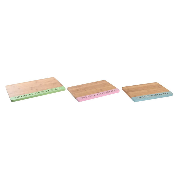 Masă de tăiat DKD Home Decor 33,5 x 22,4 x 1,2 cm Albastru Roz Verde