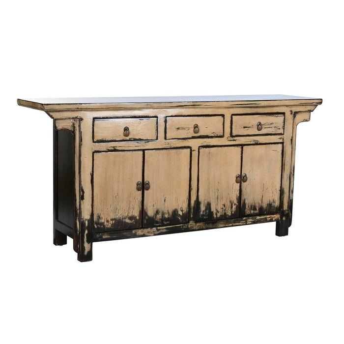 Servantă DKD Home Decor Lemn de ulm Alb Crem Maro închis 176 x 42 x 83 cm