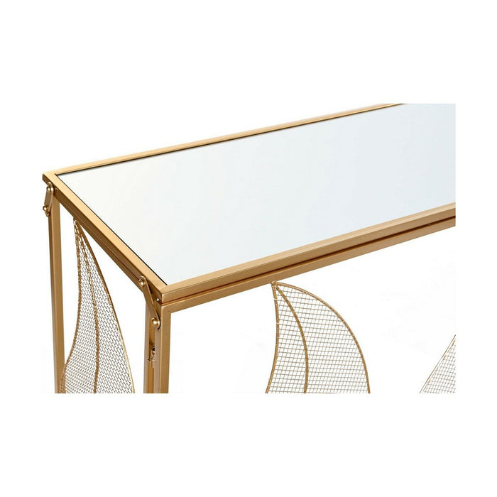 Consolă DKD Home Decor Oglindă Auriu* Metal (111 x 32 x 77 cm)