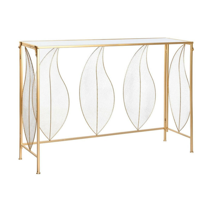 Consolă DKD Home Decor Oglindă Auriu* Metal (111 x 32 x 77 cm)
