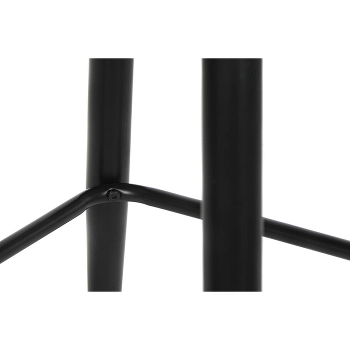 Taburet DKD Home Decor Negru Bej Metal Bicolor (51 x 68 x 110 cm)