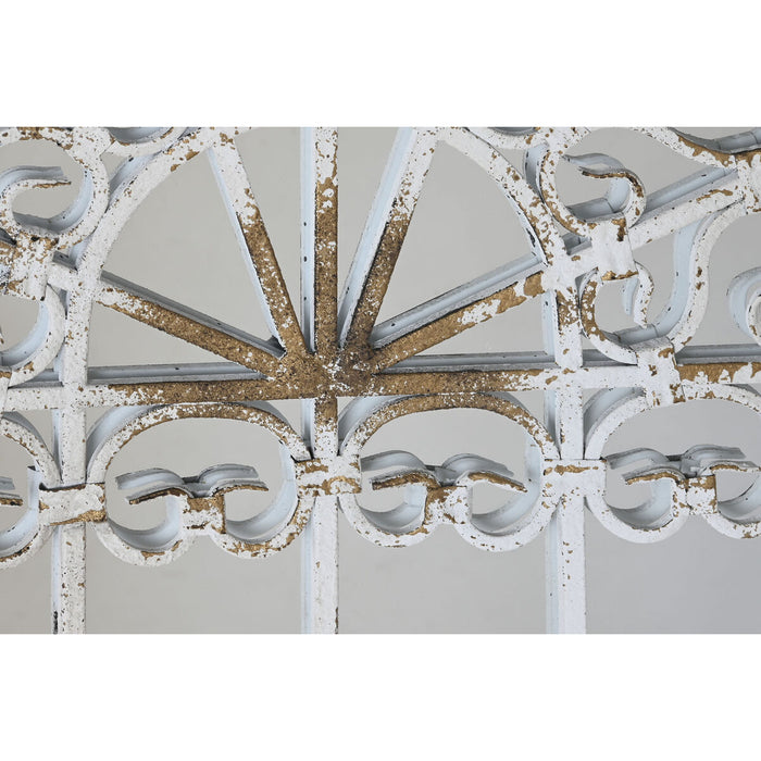 Oglindă de perete DKD Home Decor Metal Alb Fereastră (55 x 3 x 103,5 cm)