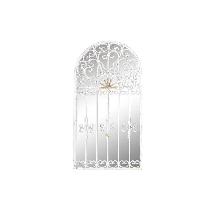 Oglindă de perete DKD Home Decor Metal Alb Fereastră (55 x 3 x 103,5 cm)