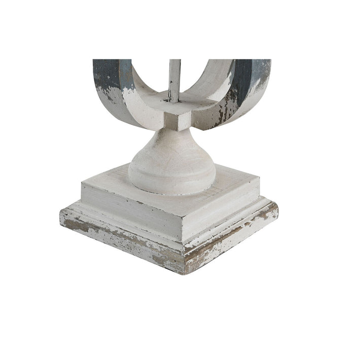 Lampă de masă DKD Home Decor 44,5 x 44,5 x 83,5 cm Brad Albastru Auriu* Metal Alb 220 V 50 W