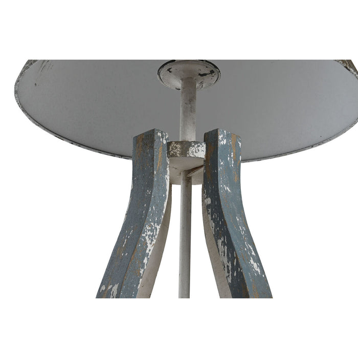 Lampă de masă DKD Home Decor 44,5 x 44,5 x 83,5 cm Brad Albastru Auriu* Metal Alb 220 V 50 W