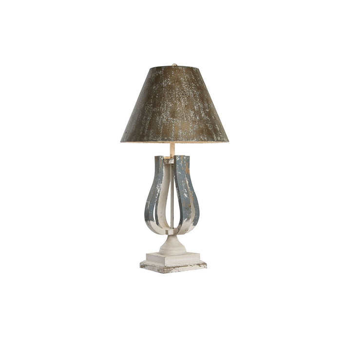 Lampă de masă DKD Home Decor 44,5 x 44,5 x 83,5 cm Brad Albastru Auriu* Metal Alb 220 V 50 W