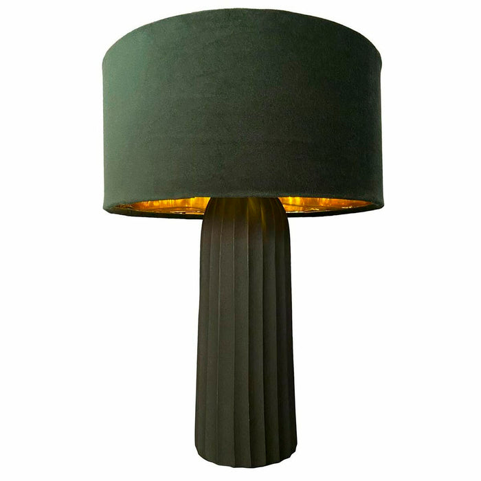 Lampă de masă DKD Home Decor Кадифе Aluminiu Verde (26 x 26 x 37 cm)