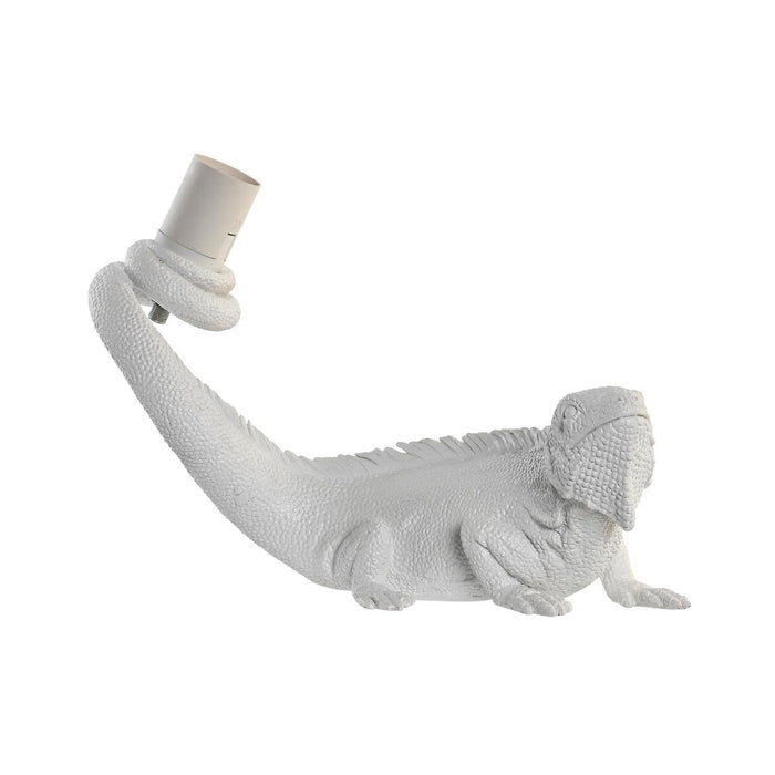 Lampă de Perete DKD Home Decor Alb Rășină 50 W Modern Iguană Şopârlă 220 V 14 x 22 x 31 cm 31 x 14 x 22 cm