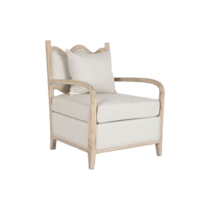 Fotoliu DKD Home Decor Bej Brad 66 x 70 x 88 cm 70 x 74 x 90 cm