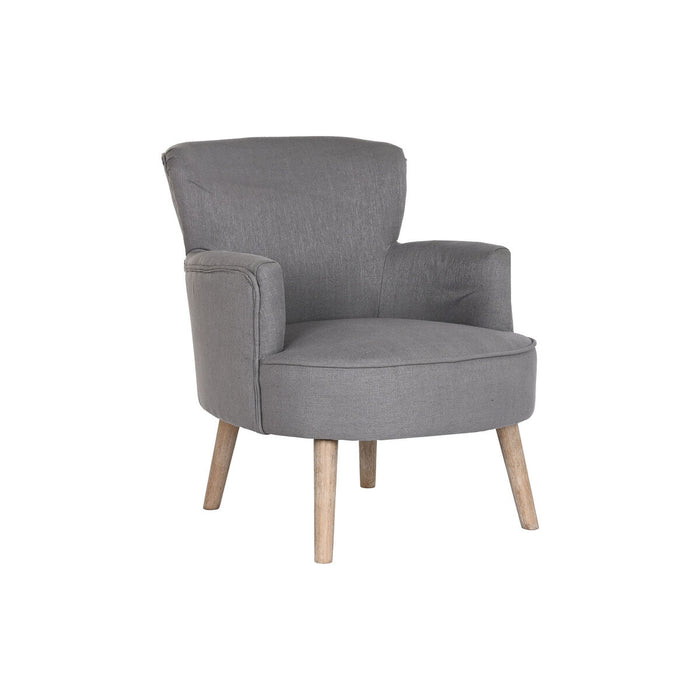 Fotoliu DKD Home Decor Brad Poliester Gri închis (66 x 70 x 88 cm)