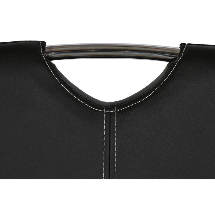 Scaun de Sufragerie DKD Home Decor Negru Metal Poliuretan (59 x 45 x 102 cm)