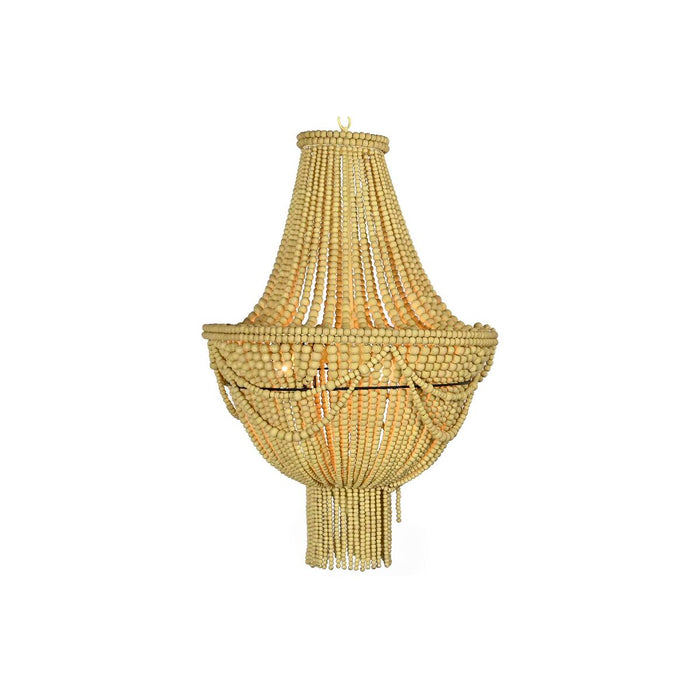 Lustră DKD Home Decor Galben Maro Metal Lemn MDF 40 W 50 x 50 x 73 cm