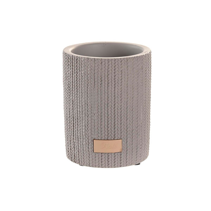 Pahar DKD Home Decor Gri Цимент 8 x 8 x 10 cm
