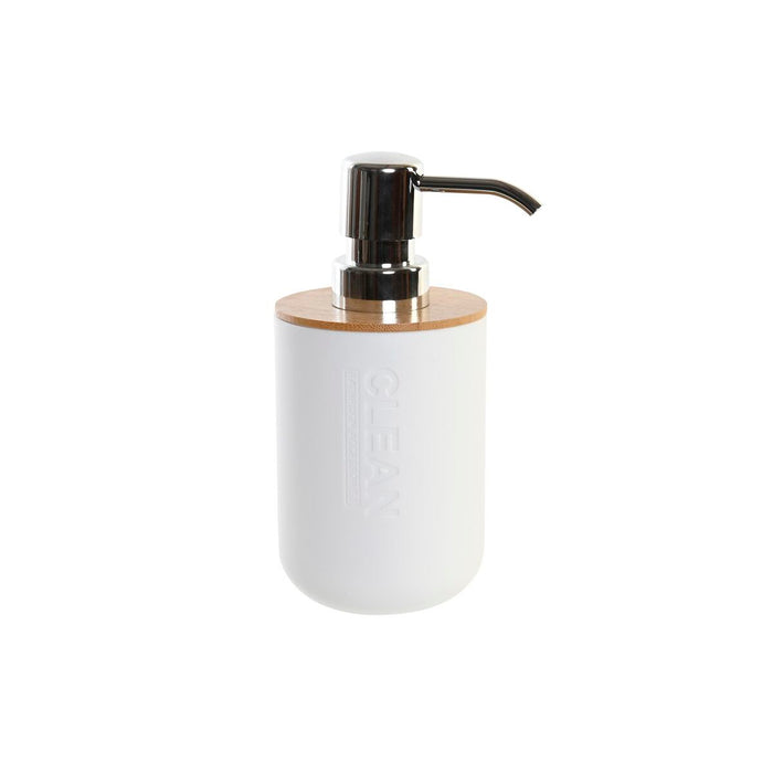 Dozator de Săpun DKD Home Decor 7 x 9 x 15,5 cm Natural Alb polipropilenă