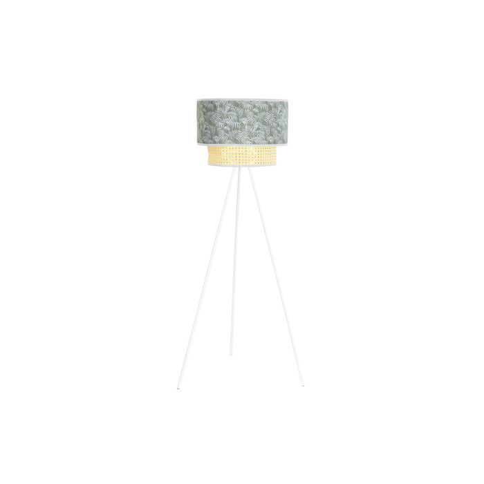 Lampă cu Picior DKD Home Decor Metal Poliester Alb Verde 220 V 50 W (40 x 40 x 129 cm)