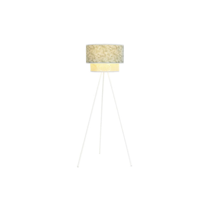 Lampă cu Picior DKD Home Decor Metal Poliester Alb Verde 220 V 50 W (40 x 40 x 129 cm)