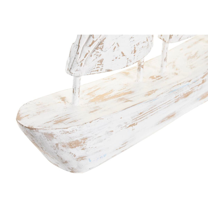 Figură Decorativă DKD Home Decor 36 x 4 x 47 cm 36 x 6 x 38 cm Finisaj învechit Natural Bej Alb Marinar Producător de lumânări