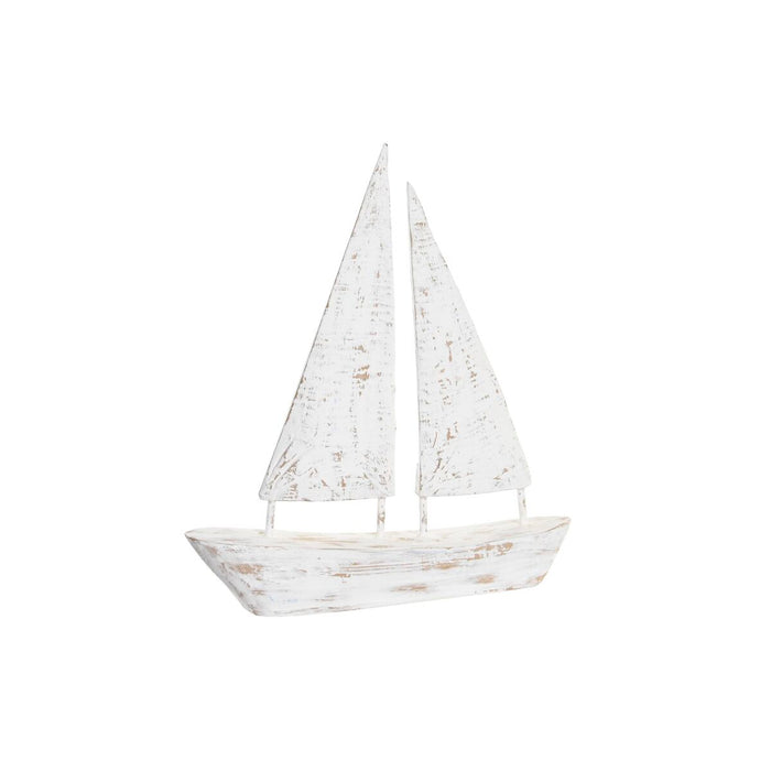Figură Decorativă DKD Home Decor 36 x 4 x 47 cm 36 x 6 x 38 cm Finisaj învechit Natural Bej Alb Marinar Producător de lumânări