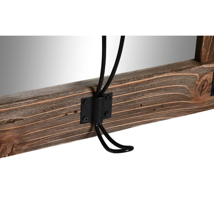 Oglindă de perete DKD Home Decor Finisaj învechit Geam Metal Maro (40 x 9 x 68 cm)