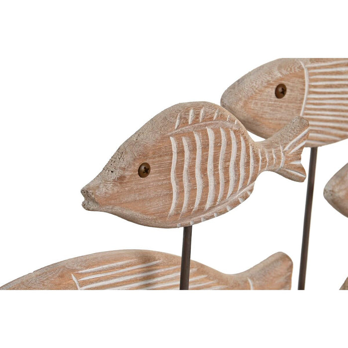 Figură Decorativă DKD Home Decor 51 x 8 x 27 cm Finisaj învechit Maro Deschis Spirale