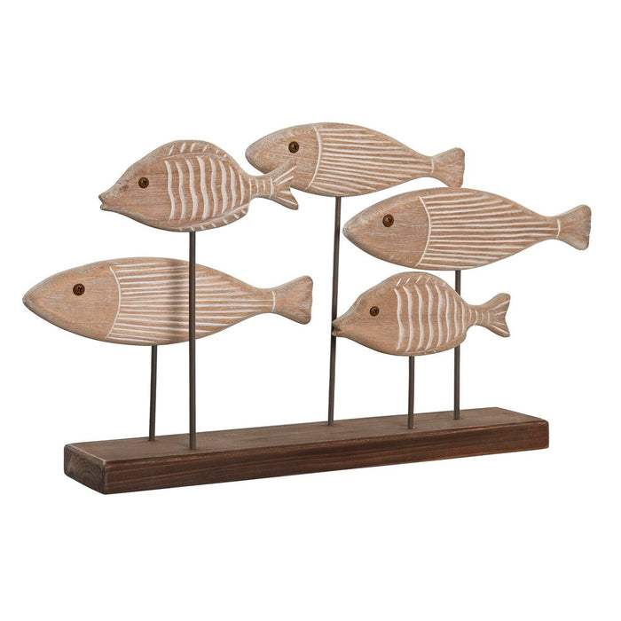 Figură Decorativă DKD Home Decor 51 x 8 x 27 cm Finisaj învechit Maro Deschis Spirale