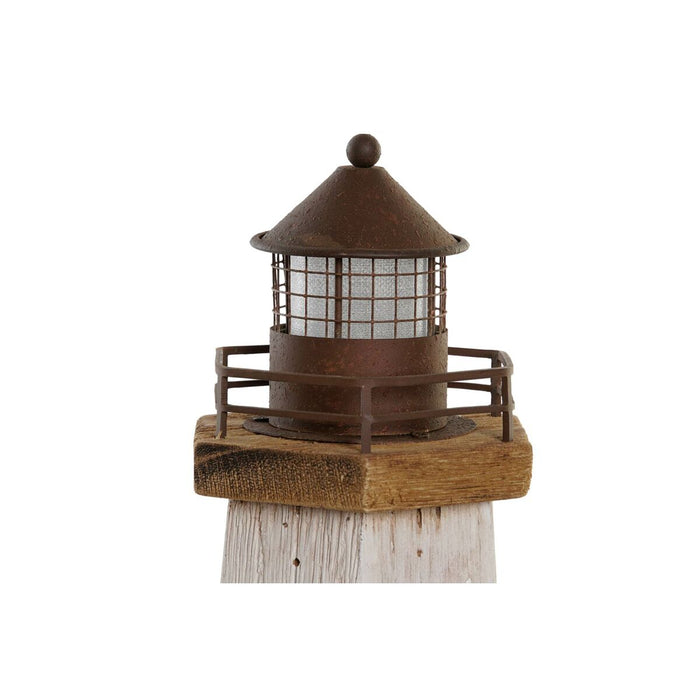 Figură Decorativă DKD Home Decor Natural Alb Marinar Far (16 x 14 x 41 cm)