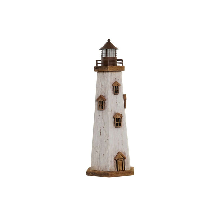 Figură Decorativă DKD Home Decor Natural Alb Marinar Far (16 x 14 x 41 cm)