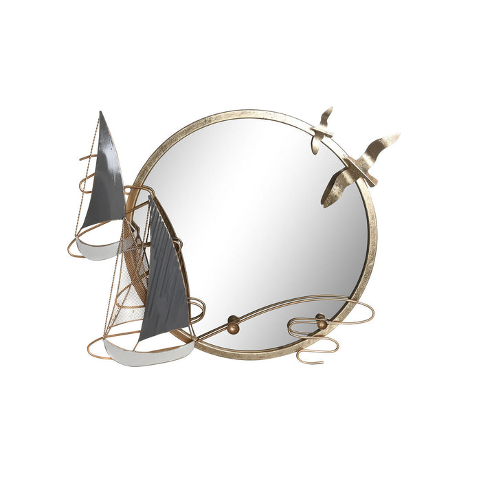 Oglindă de perete DKD Home Decor Auriu* Metal (64 x 5 x 54 cm)
