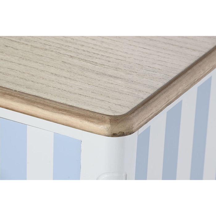 Mobilă TV DKD Home Decor Alb Albastru celest (120 x 48 x 60 cm)