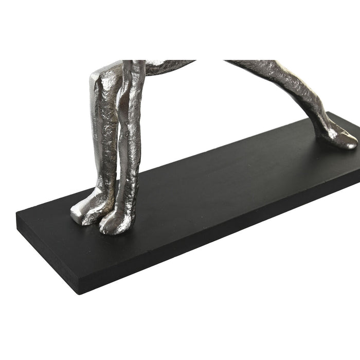 Figură Decorativă DKD Home Decor 33 x 10 x 35 cm Argintiu Negru Indian Yoga (3 Unități)