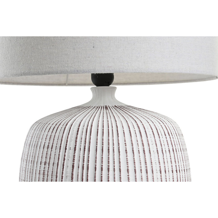 Lampă de masă DKD Home Decor Alb Gresie 220 V 50 W (38 x 38 x 51 cm)