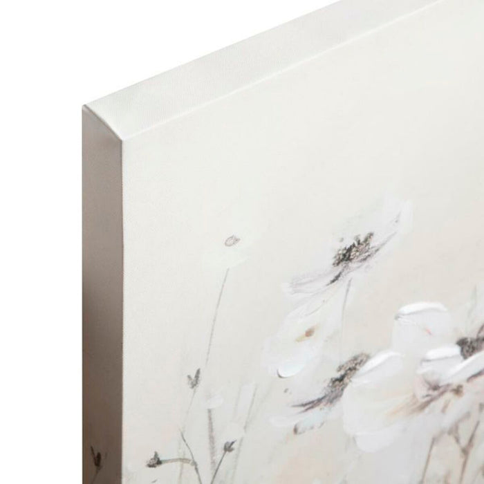 Tablou DKD Home Decor 120 x 3,5 x 60 cm 120 x 3,7 x 60 cm Květiny Shabby Chic (2 Unități)