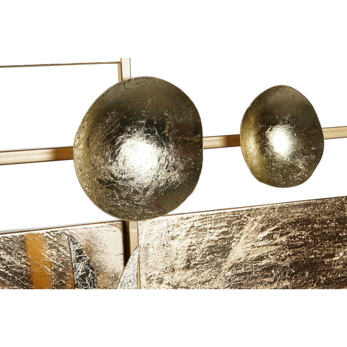 Decorațiune de Perete DKD Home Decor 105,4 x 6,4 x 67,3 cm Abstract Auriu*
