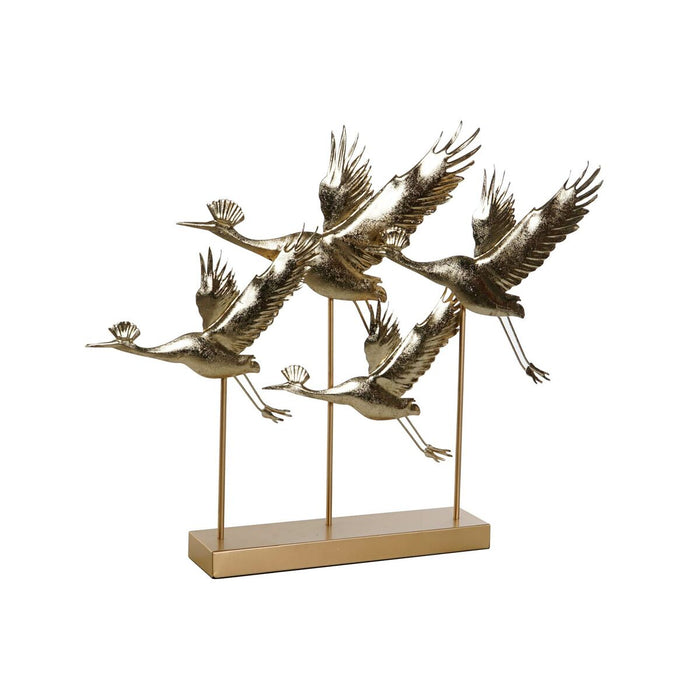 Figură Decorativă DKD Home Decor Auriu* Pasăre 64 x 9 x 51 cm 64 x 8,6 x 51 cm