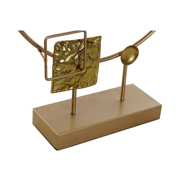 Figură Decorativă DKD Home Decor Albastru Auriu* Pasăre 51 x 9 x 51 cm