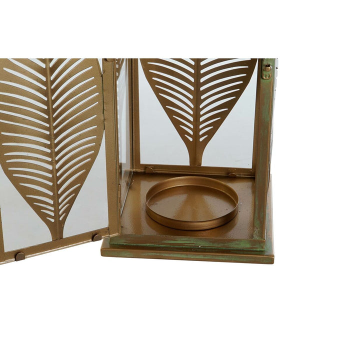 Lucerna DKD Home Decor Auriu* Metal 16,5 x 16,5 x 50 cm Frunza a unei plante