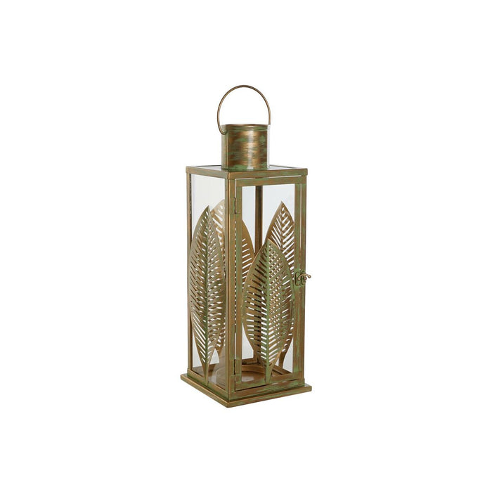 Lucerna DKD Home Decor Auriu* Metal 16,5 x 16,5 x 50 cm Frunza a unei plante